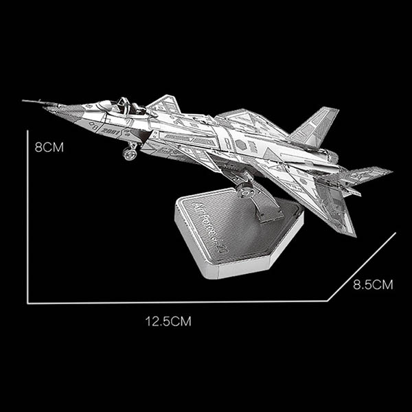 پازل فلزی سه بعدی جنگنده J-20