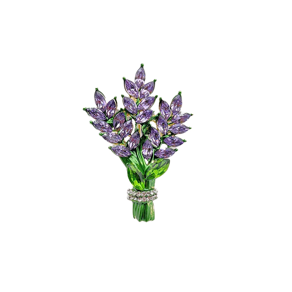 گل سینه فلزی Lavender