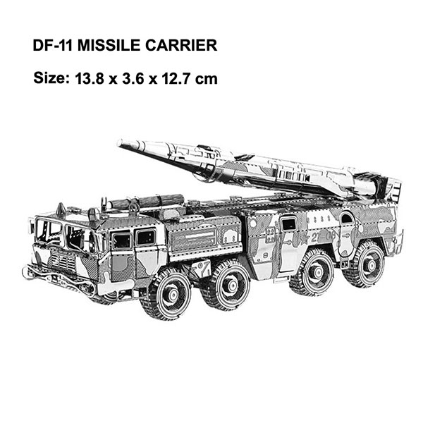 پازل فلزی سه بعدی مدل DF-11 Missile Carrier