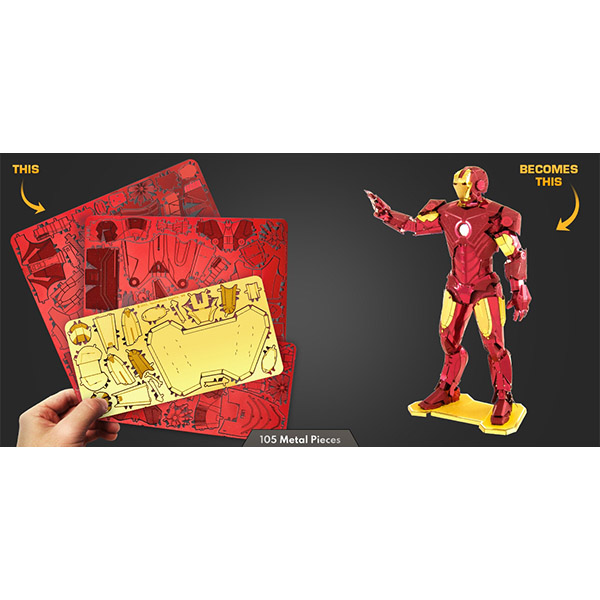 پازل سه بعدی فلزی مدل Iron Man