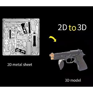 پازل فلزی سه بعدی Beretta