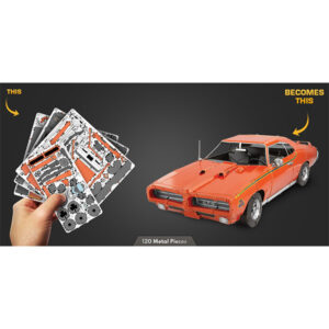 پازل فلزی سه بعدی 1969 Pontiac GTO Judge